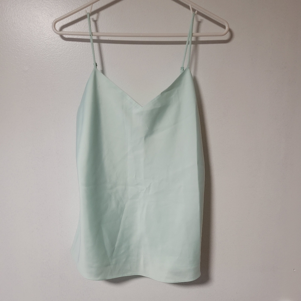 Club Monaco NWT Kora Cami Chemise GREEN/VERT Color size extra small.